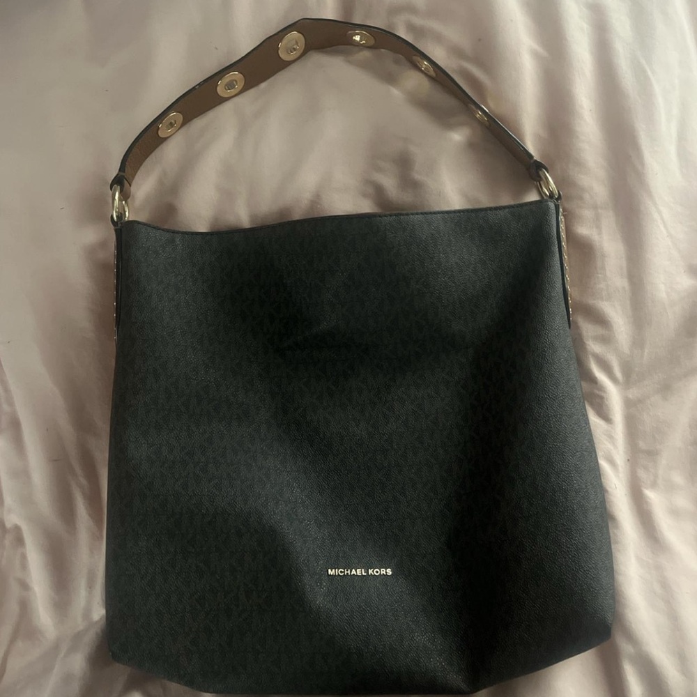 Michael Kors brown printed Shoulder Bag